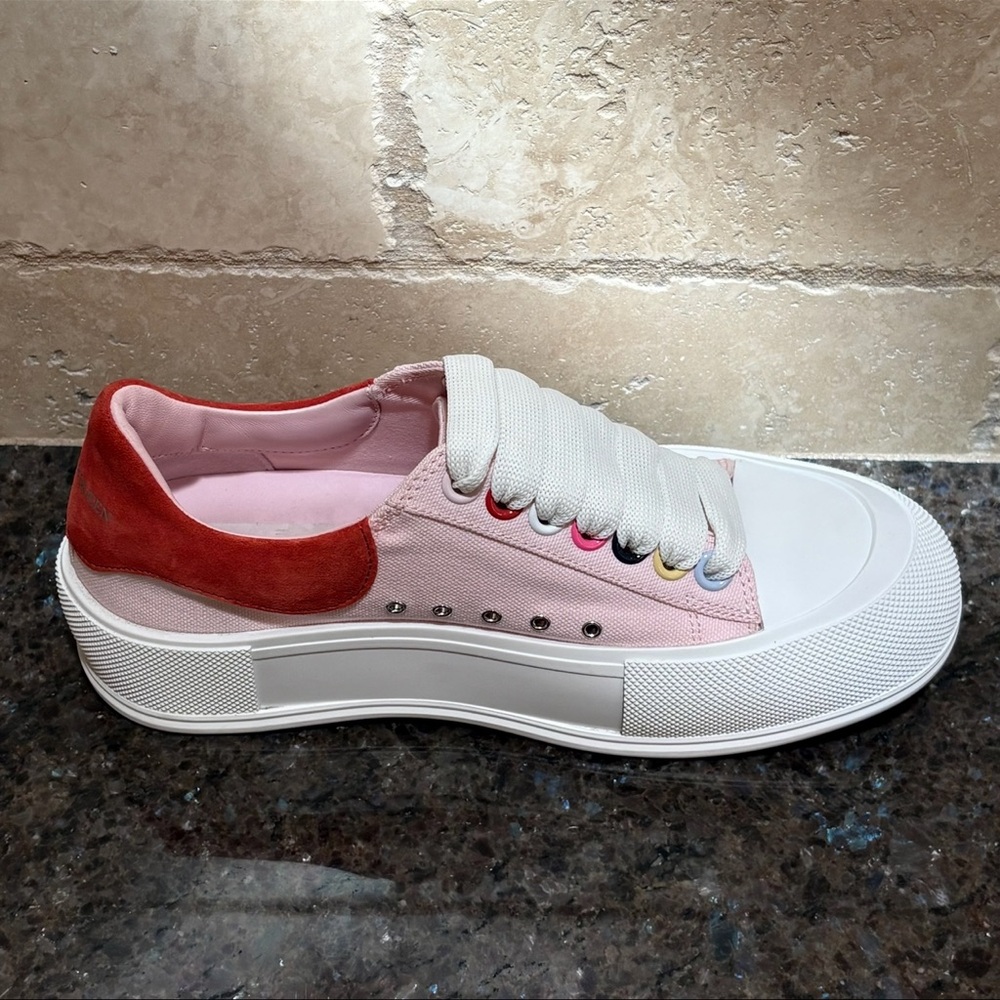 Alexander McQueen Deck Multicolor Plimsoll Sneaker - Picture 6 of 13
